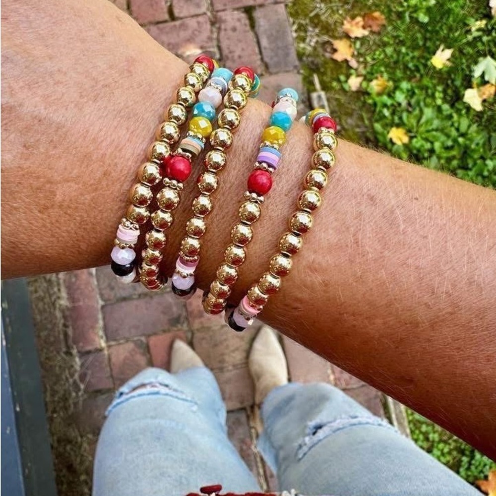 Park Lane HEARTLAND Beaded Bracelets, Set of 5, Stretch to Fit, Boho-Chic, NWT - Picture 2 of 9